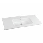 LAVABO BULNES100 101*46*18 CM EN CÉRAMIQUE BLANC BRILLANT