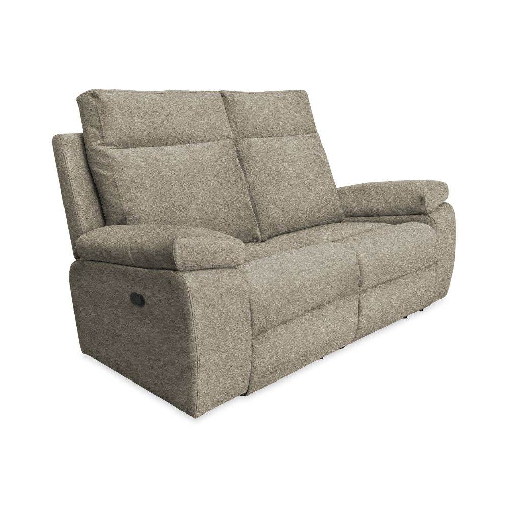 Divano 2 posti 2 recliner manuali colore cappuccino Milano
