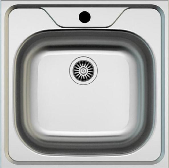 Lavello incasso a una vasca 50x50 cm - Classic N24435AS