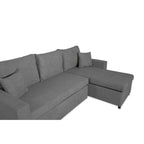Divano con penisola reversibile e funzione letto colore grigio Enjoy23 Golf