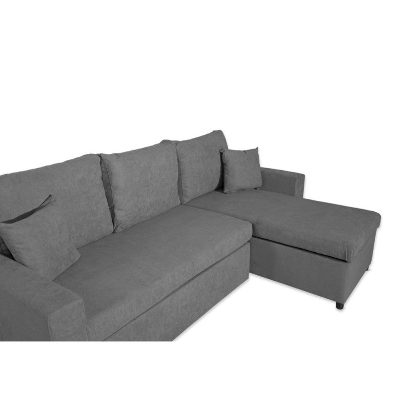 Divano con penisola reversibile e funzione letto colore grigio Enjoy23 Golf