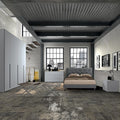 Camera da letto completa con letto contenitore colore grigio frassinato - Piera