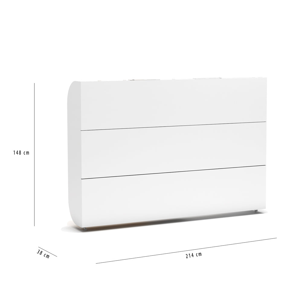 Klappbett weiß 214x148H cm - Simple