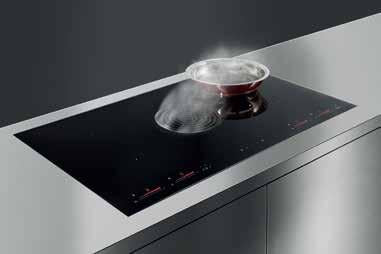 Piano cottura induzione con cappa integrata aspirante THEM87AKR Samet