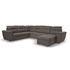 Divano angolare con letto e 2 contenitori colore khaki - Indaol