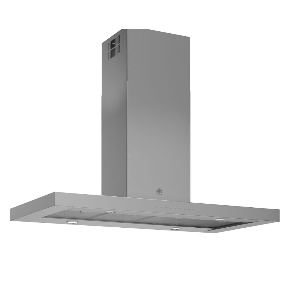 Cappa ad isola KTI120PRO1XA 120 cm 1 motore a tre velocità inox classe A Bertazzoni