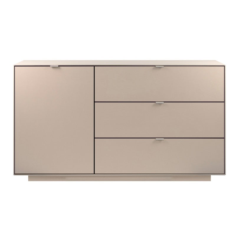 Bahut avec porte et 3 tiroirs couleur cachemire 160 cm Sivas51A