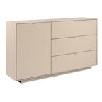 Bahut avec porte et 3 tiroirs couleur cachemire 160 cm Sivas51A
