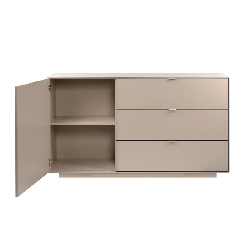 Madia con anta e 3 cassetti colore cashmere 160 cm Sivas51A