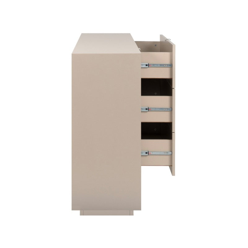 Bahut avec porte et 3 tiroirs couleur cachemire 160 cm Sivas51A