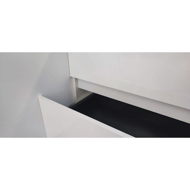 Mobile bagno sospeso doppio lavabo 120x44.6x52H colore bianco Sevilla