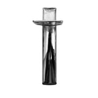 Pied en acier chromé pour meuble H15 cm. Scoby