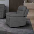 Poltrona recliner elettrica in tessuto grigio scuro Kayde