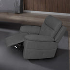 Fauteuil relax électrique en tissu gris foncé Kayde