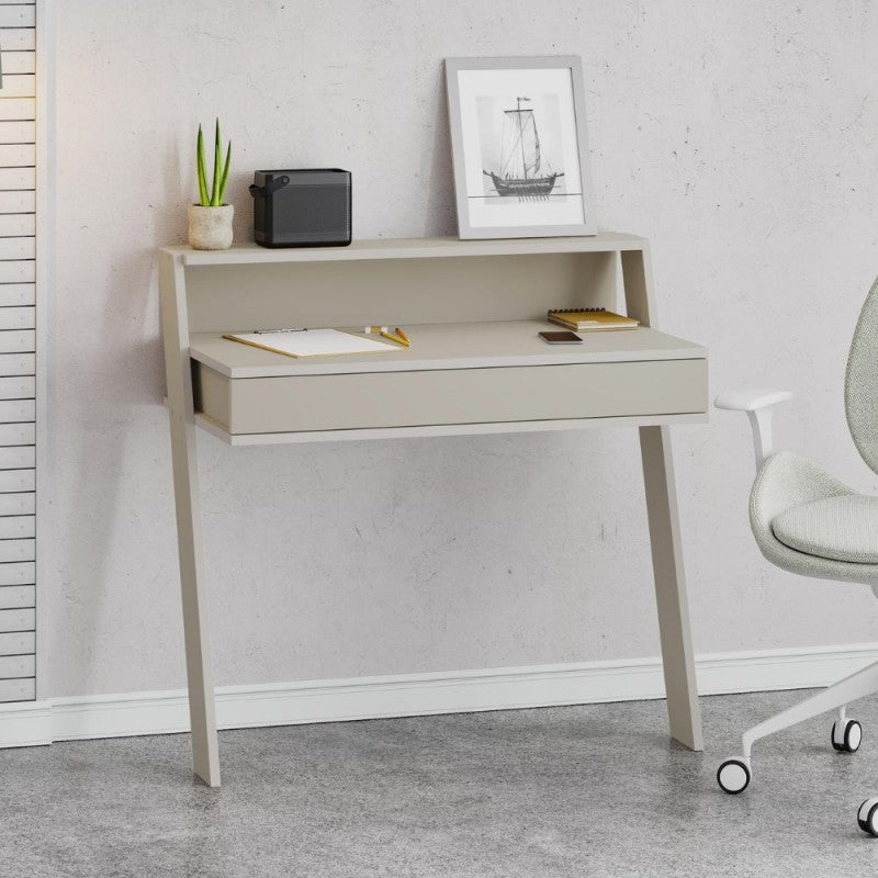 Scrivania da parete con cassetto 94 cm colore cashmere Cowork