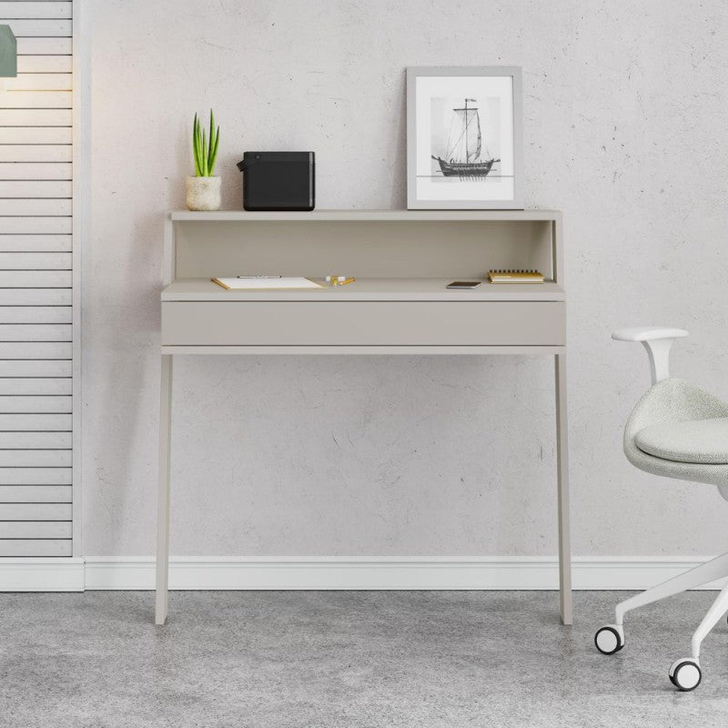 Scrivania da parete con cassetto 94 cm colore cashmere Cowork