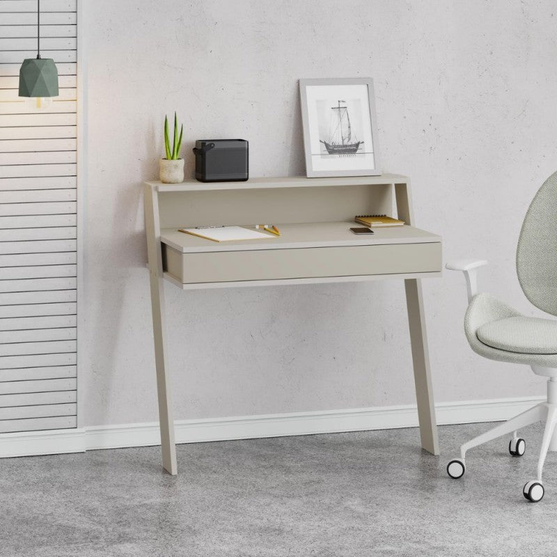Scrivania da parete con cassetto 94 cm colore cashmere Cowork