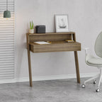 Scrivania da parete con cassetto 94 cm colore noce Cowork