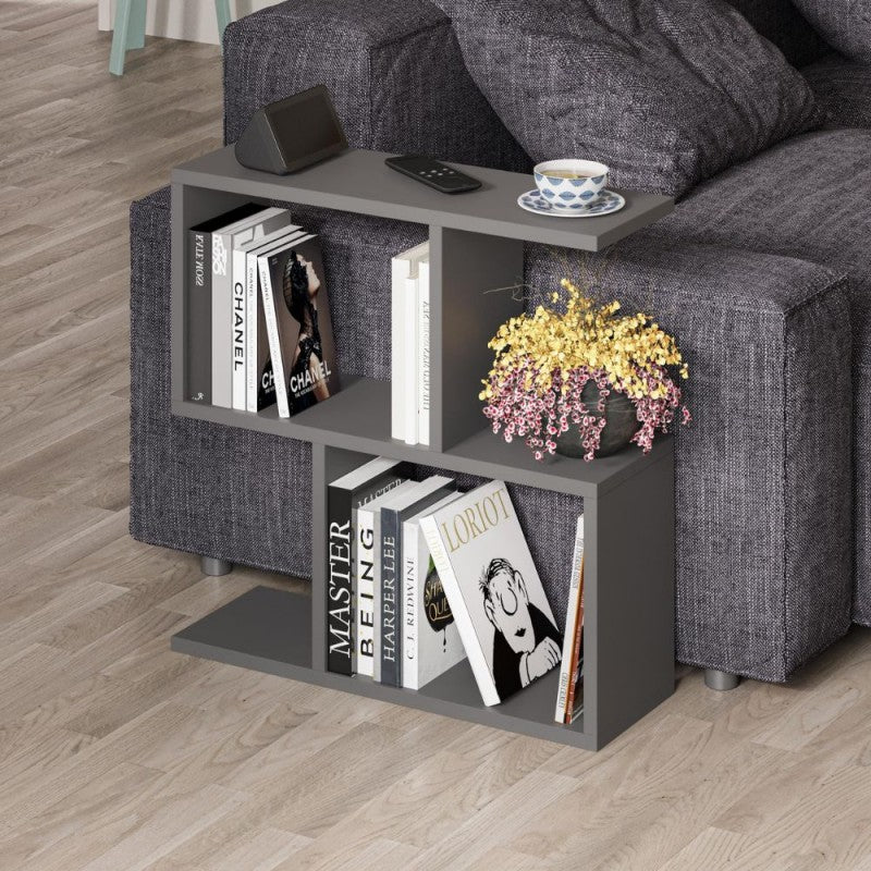 Table basse 60x19,5x60H couleur anthracite Homemania