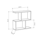Homemania Couchtisch 60x19,5x60H anthrazitfarben
