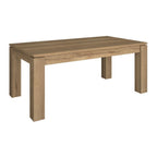 Table extensible 1475 avec rallonge centrale couleur chêne 190x90x76H