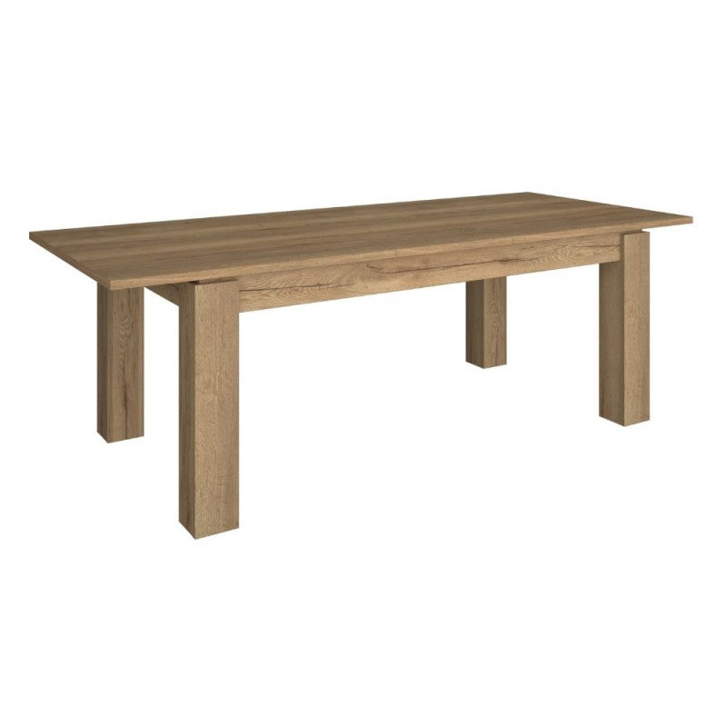 Tavolo allungabile 1475 con allunga centrale colore rovere 190x90x76H