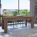 Tavolo allungabile 1475 con allunga centrale colore noce 190x90x76H