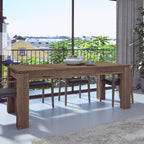 Tavolo allungabile 1475 con allunga centrale colore noce 190x90x76H