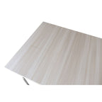 Table pliante ESFB03 couleur orme avec pieds en métal chromé 120x80x76.5H