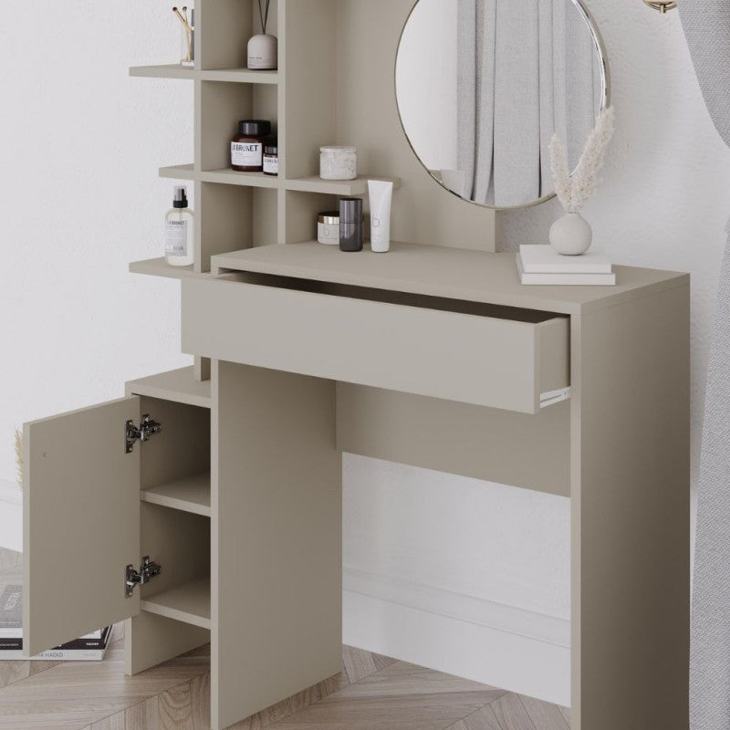 Toeletta trucco con vani a giorno colore cashmere Mup